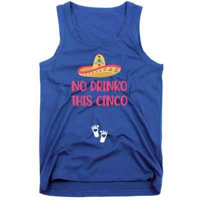 No O This Cinco Pregnancy Announcet Cinco De Mayo Gift Tank Top