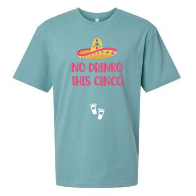 No O This Cinco Pregnancy Announcet Cinco De Mayo Gift Sueded Cloud Jersey T-Shirt