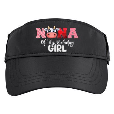 Nana of The Birthday Cow Family Cow Farm Matching Adult Drive Performance Visor