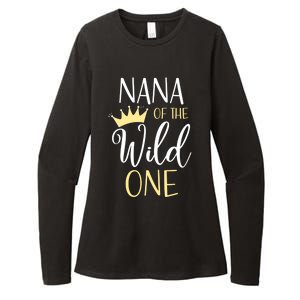 Nana Of The Wild One First Birthday Matching Family Meaningful Gift Womens CVC Long Sleeve Shirt