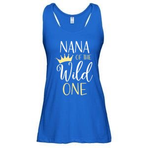 Nana Of The Wild One First Birthday Matching Family Meaningful Gift Ladies Essential Flowy Tank