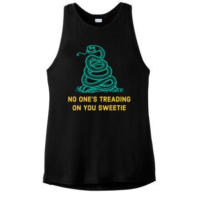 No Ones Treading On You Sweetie Snake Ladies PosiCharge Tri-Blend Wicking Tank