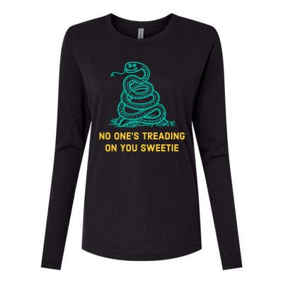 No Ones Treading On You Sweetie Snake Womens Cotton Relaxed Long Sleeve T-Shirt