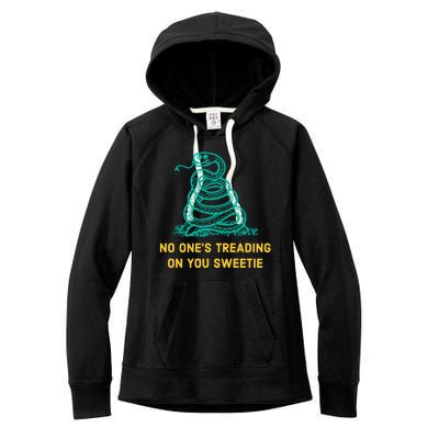 No Ones Treading On You Sweetie Snake Women's Fleece Hoodie