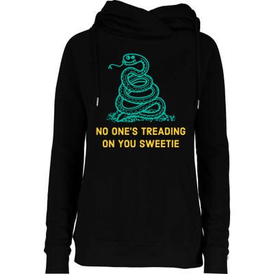 No Ones Treading On You Sweetie Snake Womens Funnel Neck Pullover Hood