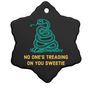 No Ones Treading On You Sweetie Snake Ceramic Star Ornament