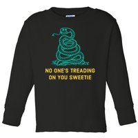 No Ones Treading On You Sweetie Snake Toddler Long Sleeve Shirt