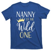 Nanny Of The Wild One First Birthday Matching Family Gift T-Shirt