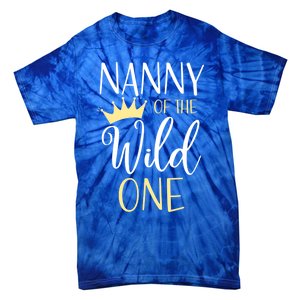 Nanny Of The Wild One First Birthday Matching Family Gift Tie-Dye T-Shirt