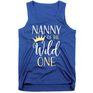 Nanny Of The Wild One First Birthday Matching Family Gift Tank Top