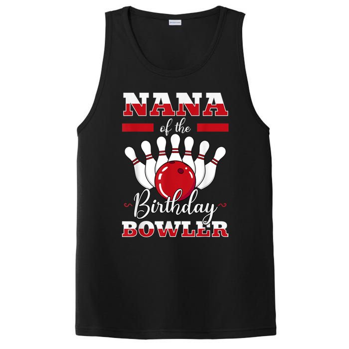 Nana Of The Birthday Bowler Bday Bowling Party Celebration PosiCharge Competitor Tank