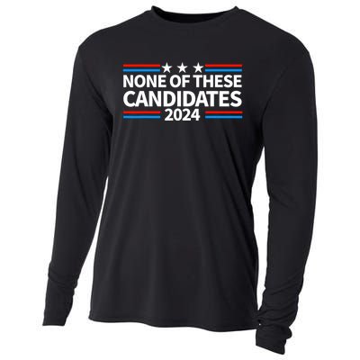 None Of These Candidates 2024 Funny Nevada President Cooling Performance Long Sleeve Crew