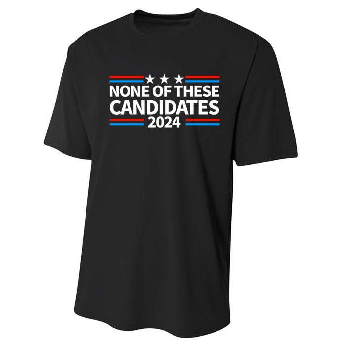 None Of These Candidates 2024 Funny Nevada President Performance Sprint T-Shirt