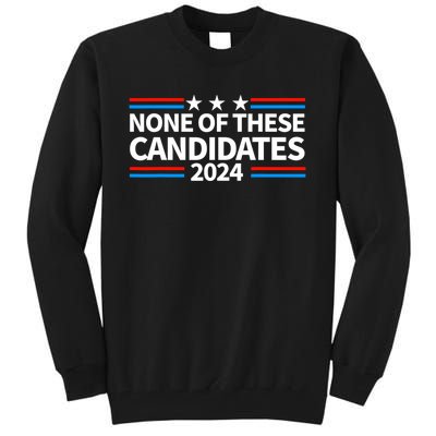 None Of These Candidates 2024 Funny Nevada President Tall Sweatshirt