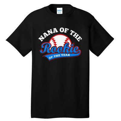 Nana of the Rookie of the Year Baseball Grandma Tall T-Shirt