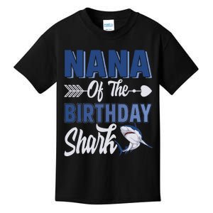 Nana Of The Birthday Shark Ocean Matching Family Kids T-Shirt