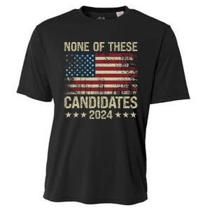 None Of These Candidates 2024 Usa Flag Funny Election 2024 Cooling Performance Crew T-Shirt