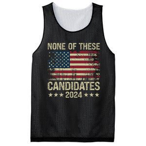 None Of These Candidates 2024 Usa Flag Funny Election 2024 Mesh Reversible Basketball Jersey Tank