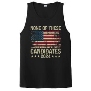 None Of These Candidates 2024 Usa Flag Funny Election 2024 PosiCharge Competitor Tank