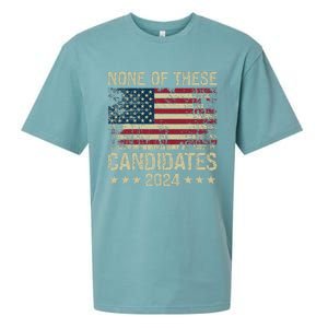 None Of These Candidates 2024 Usa Flag Funny Election 2024 Sueded Cloud Jersey T-Shirt