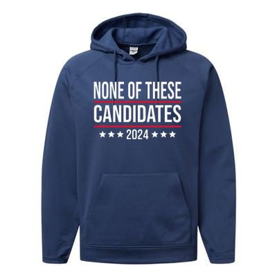 None of These Candidates 2024 Funny Election Performance Fleece Hoodie