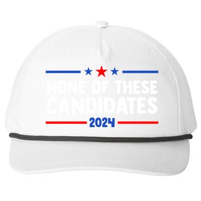 None Of These Candidates 2024 Funny Nevada President Snapback Five-Panel Rope Hat