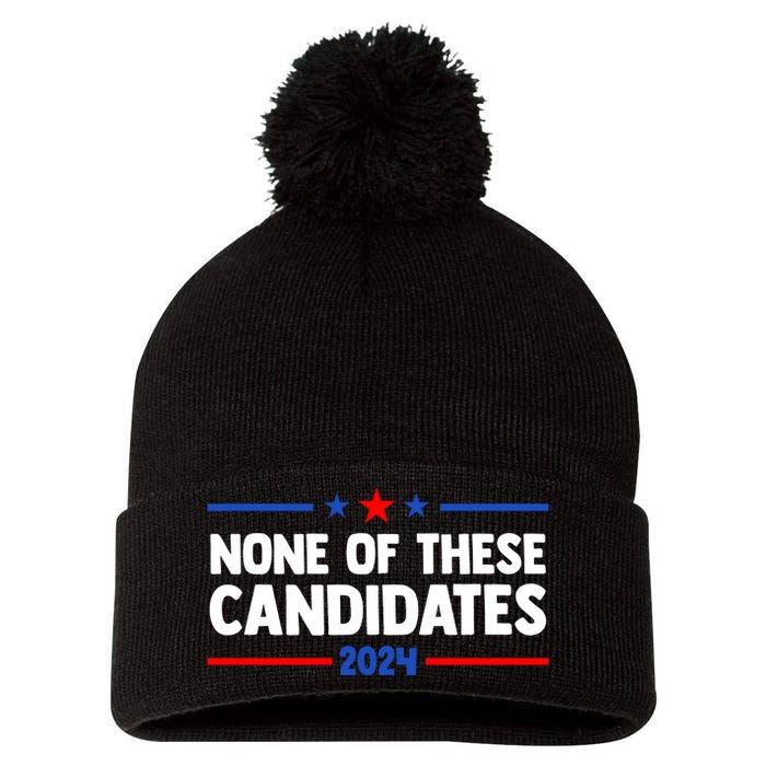 None Of These Candidates 2024 Funny Nevada President Pom Pom 12in Knit Beanie