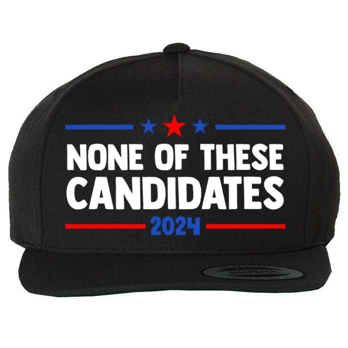 None Of These Candidates 2024 Funny Nevada President Wool Snapback Cap