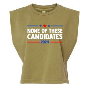 None Of These Candidates 2024 Funny Nevada President Garment-Dyed Women's Muscle Tee