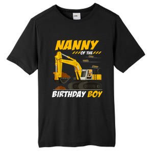 Nanny Of The Birthday Boy Construction Birthday Party Tall Fusion ChromaSoft Performance T-Shirt