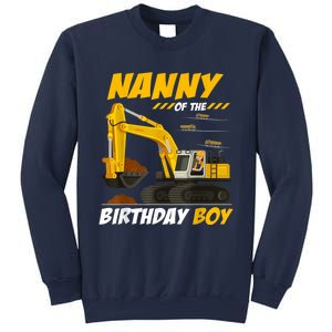 Nanny Of The Birthday Boy Construction Birthday Party Sweatshirt