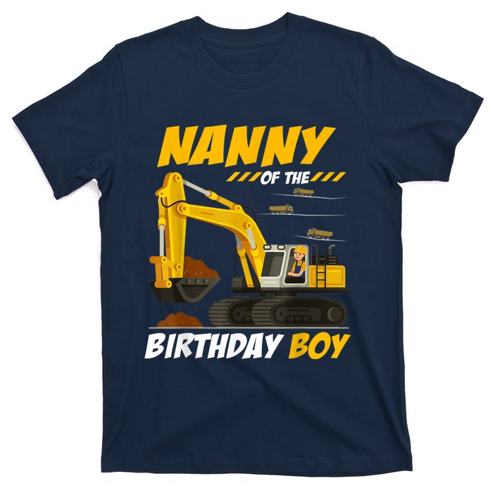 Nanny Of The Birthday Boy Construction Birthday Party T-Shirt