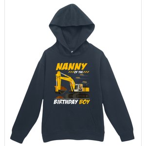 Nanny Of The Birthday Boy Construction Birthday Party Urban Pullover Hoodie