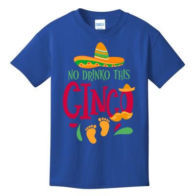 No O This Cinco Cinco De Mayo Pregnancy Announcet Gift Kids T-Shirt