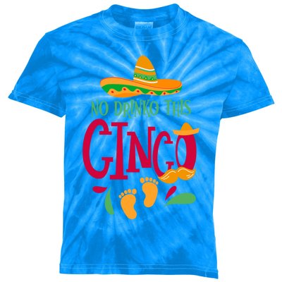 No O This Cinco Cinco De Mayo Pregnancy Announcet Gift Kids Tie-Dye T-Shirt