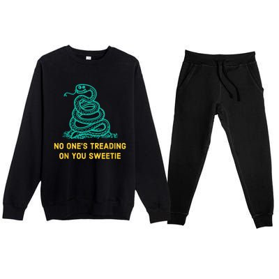 No One's Treading On You Sweetie Snake Premium Crewneck Sweatsuit Set