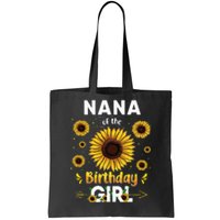 Nana Of The Birthday Sunflower Party Family Matching Tote Bag