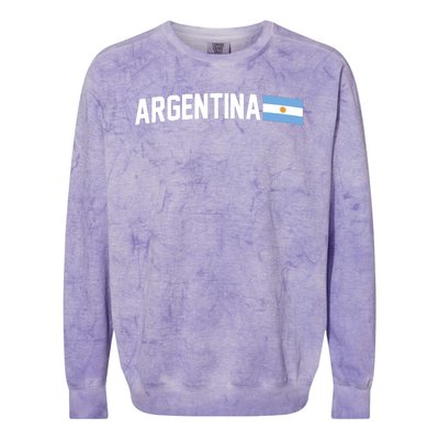 Nations Of The World Argentina Colorblast Crewneck Sweatshirt