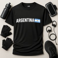 Nations Of The World Argentina Cooling Performance Crew T-Shirt