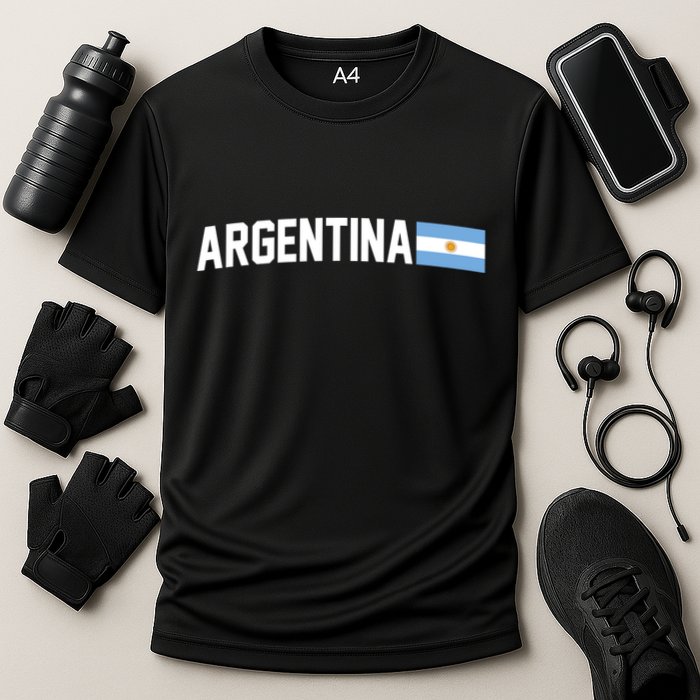 Nations Of The World Argentina Cooling Performance Crew T-Shirt