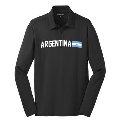 Nations Of The World Argentina Silk Touch Performance Long Sleeve Polo