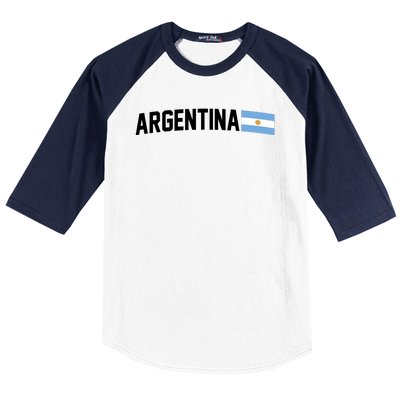 Nations Of The World Argentina Baseball Sleeve Shirt