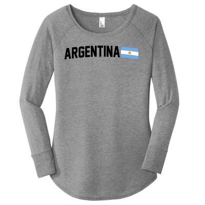 Nations Of The World Argentina Women's Perfect Tri Tunic Long Sleeve Shirt