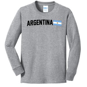 Nations Of The World Argentina Kids Long Sleeve Shirt