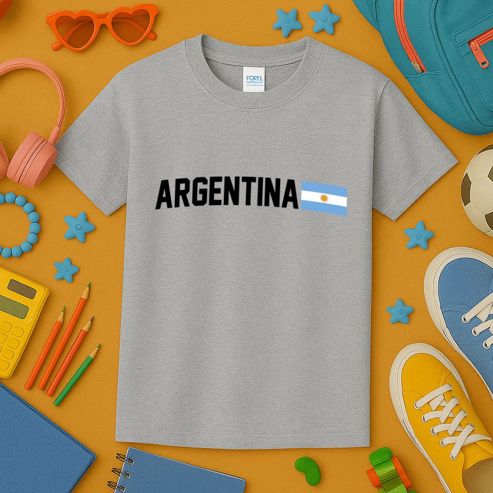 Nations Of The World Argentina Kids T-Shirt