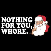 Nothing For You Whore X-Mas Naughty Santa Womens Tank Top