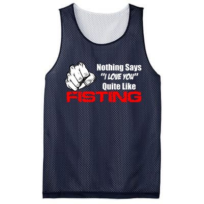 Nothing Says I Love You Quite Like Fisting Mesh Reversible Basketball Jersey Tank