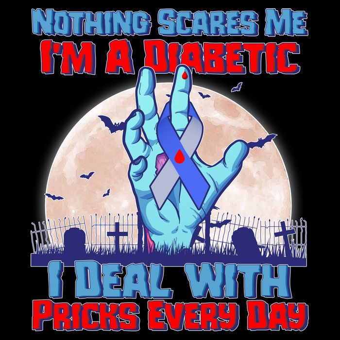 Nothing Scares Me I'm A Diabetic I Deal With Pricks Every Day Short Acrylic Beanie