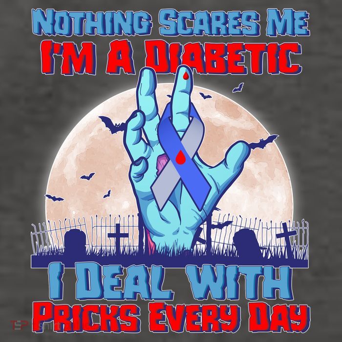 Nothing Scares Me I'm A Diabetic I Deal With Pricks Every Day Vector Backpack