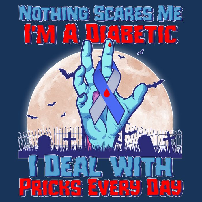 Nothing Scares Me I'm A Diabetic I Deal With Pricks Every Day Infant Baby Jersey Bodysuit